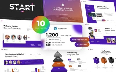 Start Biz – багатоцільовий бізнес Google Slides