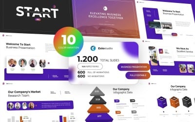 Start Biz - Diapositives Google professionnelles polyvalentes