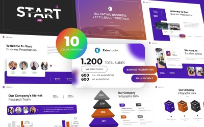 Start Biz — Многоцелевой бизнес PowerPoint