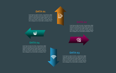 Vektör iş infografik şablon tasarımı.