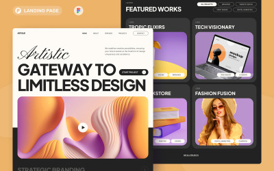 Artique - Creative Agency Landing Page