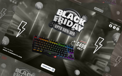 Black Friday rabattbanner