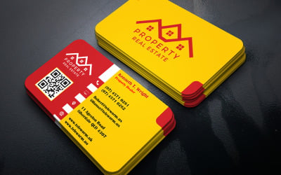 Business Card for Property Market Analyst - Visiting Card Template