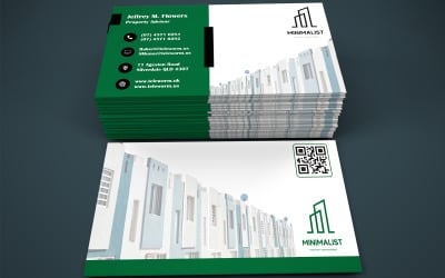 Business Card for Real Estate Advisor - Visiting Card Template