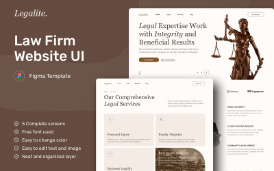 LegaLite - Website van een advocatenkantoor