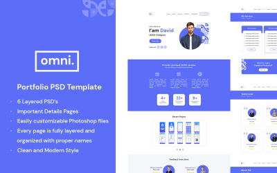 Omni — szablon portfolio PSD