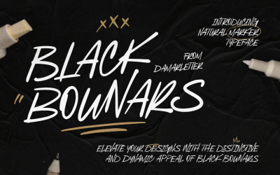 Schwarzer Bounars-Naturmarker