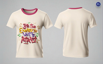 T-Shirt-Mockup-Vorlage für Vorder- und Rückseite