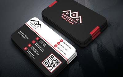 Visiting Card for Property Advisor - Business Card Template