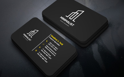 Visiting Card for Real Estate Analyst - Business Card Template