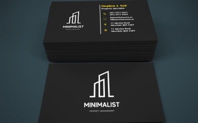 Visiting Card for Real Estate Analyst - Business Card Template