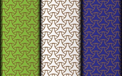 Bloemen cirkel stijl vector patroon ontwerp.