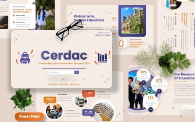 Cerdac - 创意教育 Powerpoint 模板