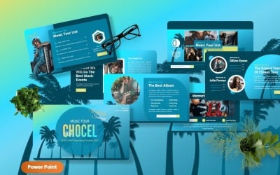 Chocel - Plantilla de PowerPoint para eventos musicales