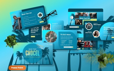 Chocel – Zenei események Powerpoint sablon