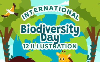 12 Illustrazione della Giornata Mondiale della Biodiversità