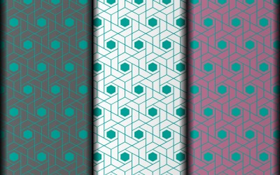 Nahtloses Musterdesign im Vektor-EPS-Polygonstil.