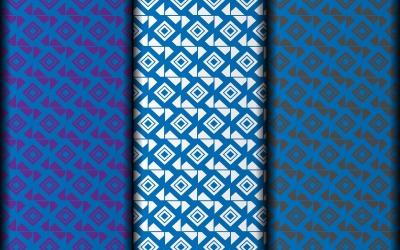 Passen Sie das Design nahtloser Vektormuster vollständig an.