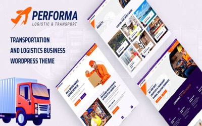 Performa - Transport &amp;amp; Logistik Business WordPress-tema