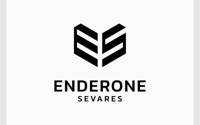 Harf ES Geometrik Monogram Logo