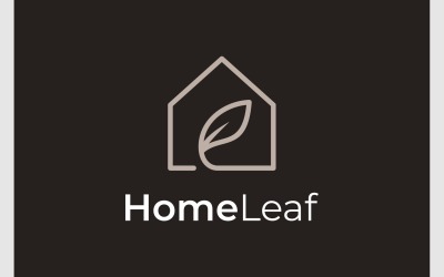 Home Leaf Plant Simple Logo