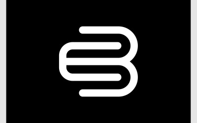 Lettera EB iniziali logo monogramma