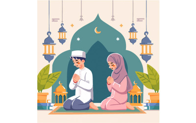Ramazan Kareem Mübarek İllüstrasyon