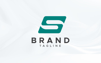 S bokstav minimal logotyp designmall