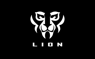 Designmall för Lion-logotyp V23