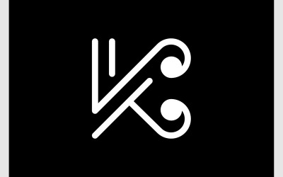 Logotipo De Lujo Minimalista Letra K