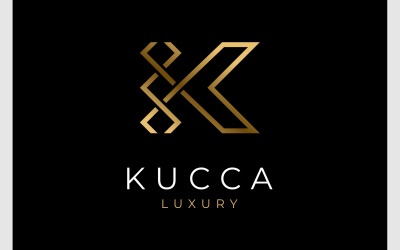 Logotipo do monograma de luxo da letra K