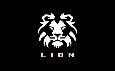 Modello di progettazione del logo del leone V21