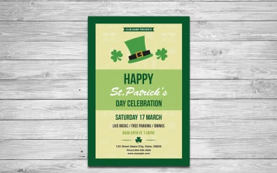 Saint Patrick’s Day Flyer. MS Word and Photoshop