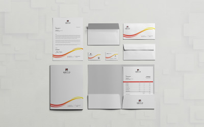 Vorlage für ein Markenidentitätspaket in Canva und Word