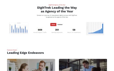 Cyfrowy Trek | Szablon witryny HTML agencji marketingu cyfrowego