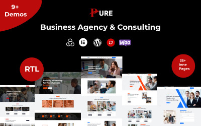 Pure - бізнес-агентство та консалтингова тема Wordpress