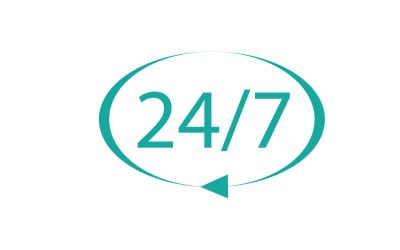 24 hour time icon logo design v49