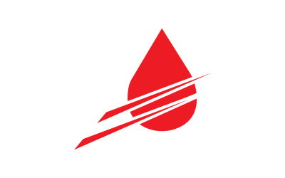 Bloeddruppel pictogram logo vectorelement v11