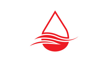 Element wektora logo kropli krwi v5