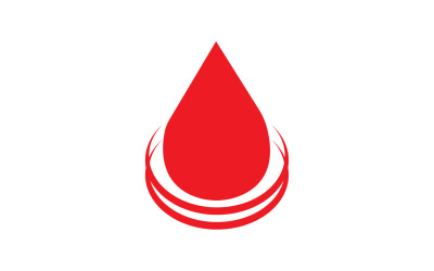 Element wektora logo kropli krwi v6