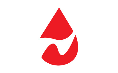 Kan damlası simge logo vektör öğesi v22