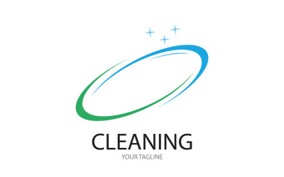 Reinigungsservice-Symbol-Logo-Vektor v23