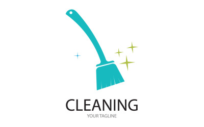 Reinigungsservice-Symbol-Logo-Vektor v45