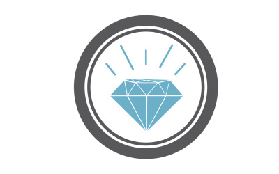 Diamant-Logo-Vektorelement Version v40