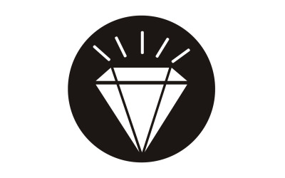 Diamant-Logo-Vektorelement, Version v49