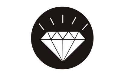 Diamant-Logo-Vektorelement, Version v54