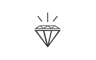 Diamantlogotyp vektorelement version v10