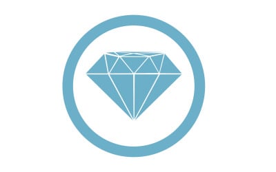 Diamantlogotyp vektorelement version v20