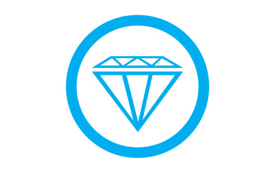 Diamantlogotyp vektorelement version v25