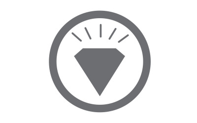 Diamantlogotyp vektorelement version v27